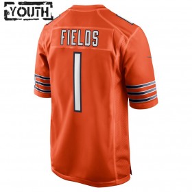 Chicago Bears Tröjor Justin Fields 1 Nike Orange 2021 NFL Draft - Barn